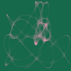 Colorful line art. computer generated artistic construct, generative design