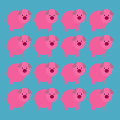 DESIGN PINK PIGS TEXTURE, BACKGROUND