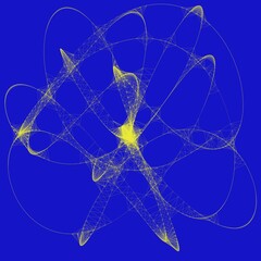 Colorful line art. computer generated artistic construct, generative design