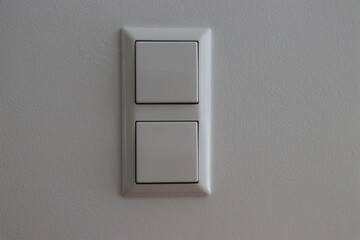 light switch on wall
