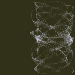 Colorful line art. computer generated artistic construct, generative design