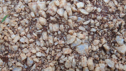 close up of a small white stone