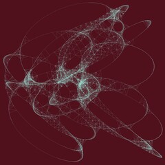 Colorful line art. computer generated artistic construct, generative design