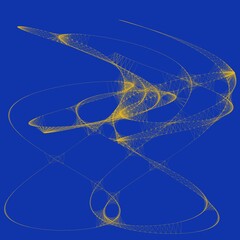 Colorful line art. computer generated artistic construct, generative design