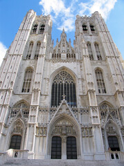 Bruxelles, Belgium, Cathedral St Michel et Gudule 