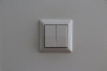 light switch on a wall