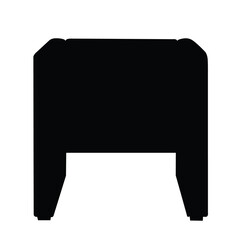 The chair is soft. Vector image.