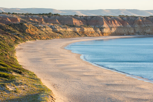 Sunset at Maslin Beach near Adelaide, South Australia.  Maslin's is Australia's first official nude beach.
