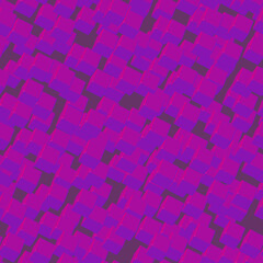 Purple Cubes Seamless Pattern on Purple Background