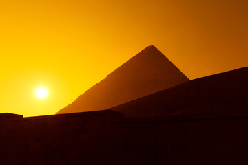 Obraz na płótnie Canvas Sunset in Cairo, Egypt