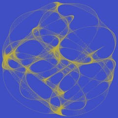 Colorful line art. computer generated artistic construct, generative design