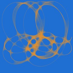 Colorful line art. computer generated artistic construct, generative design