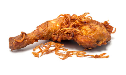 Fried Chicken Hip isolated on a white background