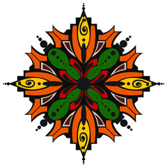 black and yellow flower