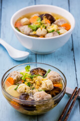 Boiled minced pork with tofu