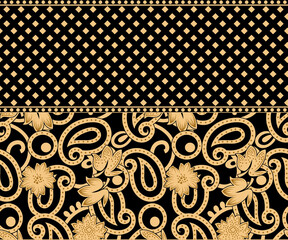 Beautiful vintage floral seamless for your business. Colorful Paisley pattern for textile.