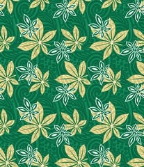 Renaissance Period Inspired Square Ornament Background Pattern. one color background.