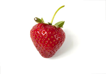 The red Strawberry isolated on white background