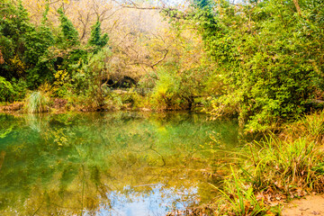 Kursunlu Waterfall in Antalya Province of Turkey