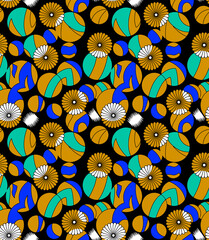 abstract flower pattern with colorful background for multi purpo