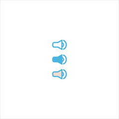 audio speaker icon flat vector logo design trendy