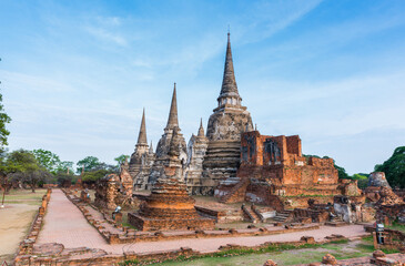 Fototapeta na wymiar Wat Phra Sri Sanphet at Ayutthaya province, Thailand