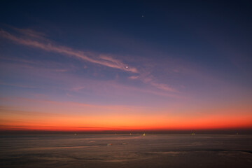 Fototapeta na wymiar Landscape of sunset at Promthep cape, Phuket Province, Thailand.