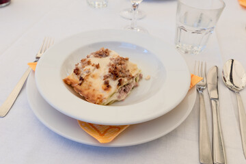 Bolognese lasagne