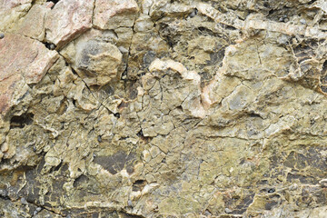 Rugged rock, brown sea texture