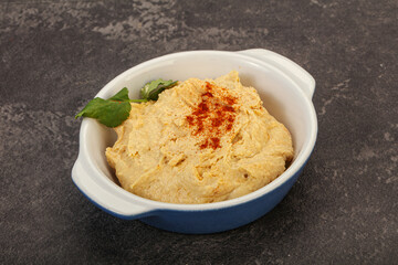 Vegan dietary cusine - humus snack