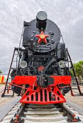 Obraz premium Ancient steam locomotive