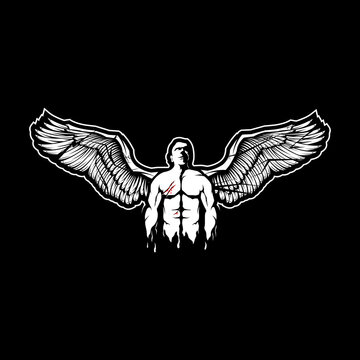 Winged Man Rising Logo