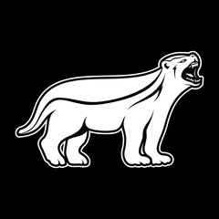 the honey angry black and white vector