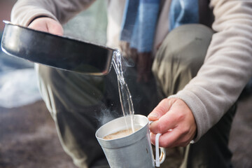 cooking at adventure camp