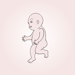 Creative design of baby draw