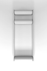 3D mock up render bike roller trainer top view