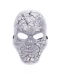 halloween skeleton mask isolated on white background