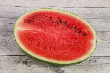 Ripe sweet juicy Half watermelon