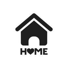 Fototapeta premium Design of flat home icon