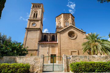 Fototapeta na wymiar Iglesia de la Inmaculada Concepción, siglo XIX, Sant Matgi, Palma, Mallorca, balearic islands, Spain
