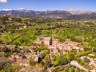 Fototapeta na wymiar Ullaró , pedanía adscrita al municipio de Campanet , comarca del Raiguer, Mallorca, balearic islands, Spain
