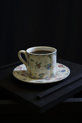 cup of coffee on the table