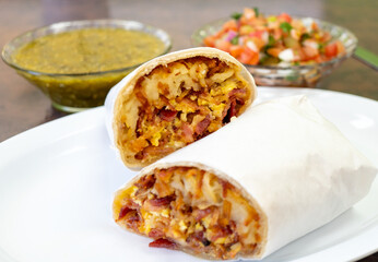 Breakfast Burrito close up