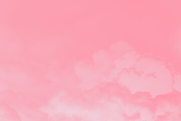 Abstract sky background, soft pink sky with clouds, copy space