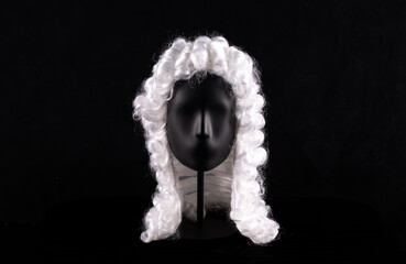 Judge white wig,lawyer wig