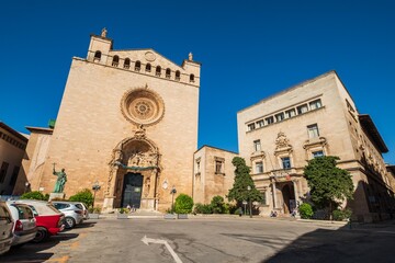 iglesia y colegio de Sant Francesc, plaza Sant Francesc, Palma, Mallorca, balearic islands, Spain