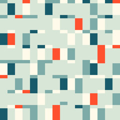 Retro pattern of geometric shapes. Colorful mosaic backdrop. Geometric retro background. Abstract background.