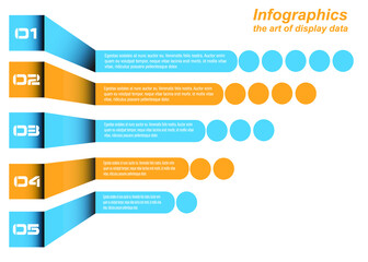 Infographic design template. Idea to display information, ranking and statistics.