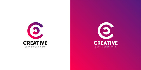 C letter, Creative logo design template. creative logotype