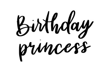 Fototapeta na wymiar Birthday Princess | Birthday SVG Design | for Cricut and Silhouette Cameo